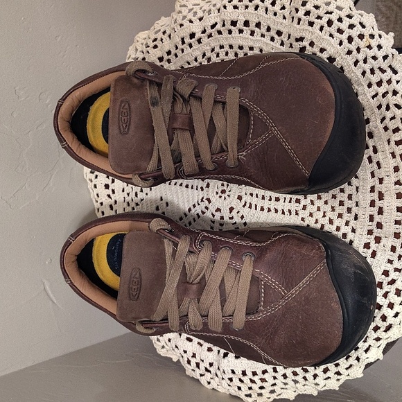 KEEN Presidio Leather Shoes Size 8.5W Brown - Picture 2 of 8